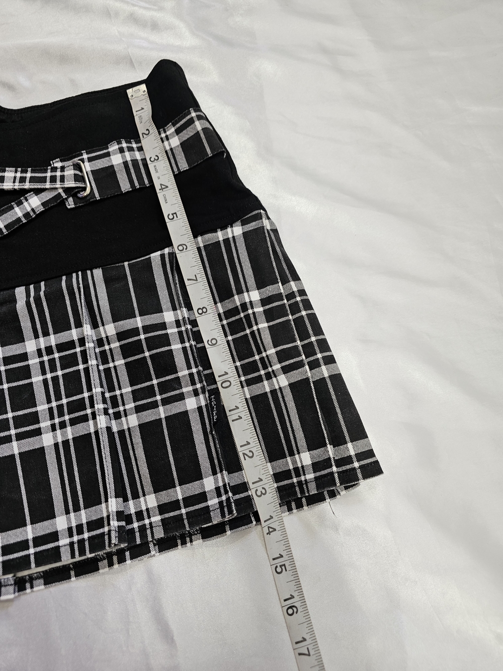 Tripp NYC Black & White Plaid Mini Skirt - Picture 4 of 9